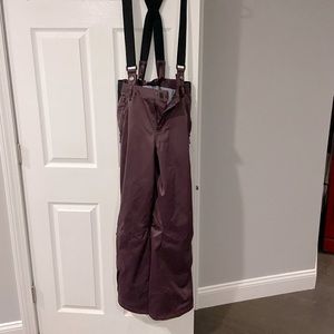 Women's Purple Suspender Pants